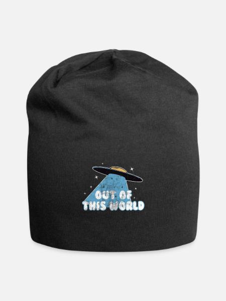 Ufo Alien - Jersey-Beanie - Schwarz