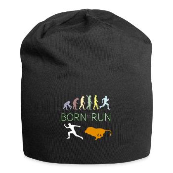Né pour courir EVOLUTION - Bonnet en jersey - noir - Devant