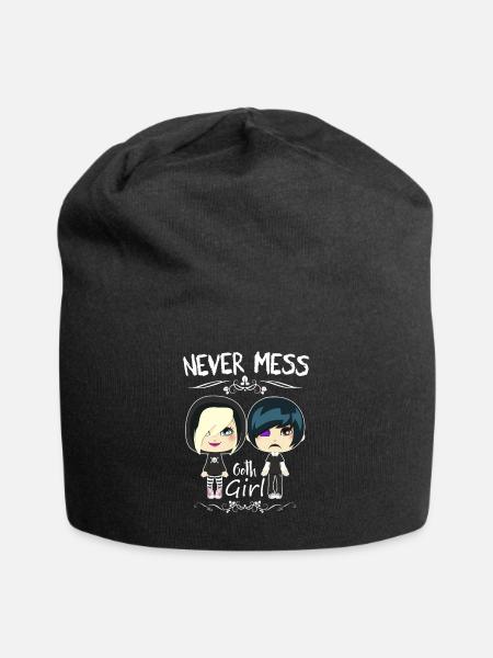 Gothic Girls - Jersey Beanie - black