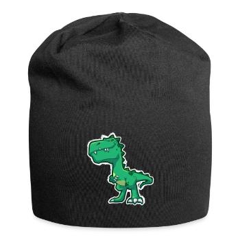 Green Dinosaur - Jersey Beanie - black - Front