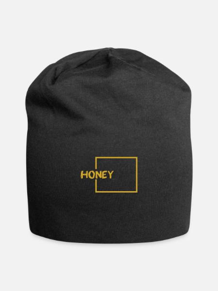 HONEY - Jersey-Beanie - Schwarz