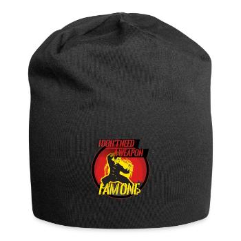 Ich bin die Waffe - Jersey-Beanie - Schwarz - Vorne