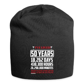 50ème anniversaire - Bonnet en jersey - noir - Devant