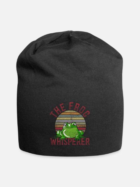 Grenouille Whisperer - Bonnet en jersey - noir