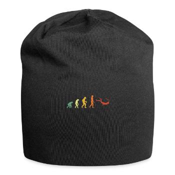 Hipster Snorkeling Evolution - Jersey Beanie - black - Front