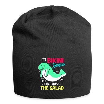 Lamantin Dugong Cochon de mer Sirenia Lamantin - Bonnet en jersey - noir - Devant