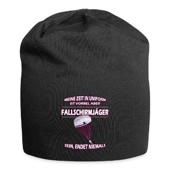 Bundeswehr Paratrooper Slogan - Jersey Beanie - black - Front