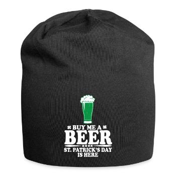Saint Patrick's Day, Beer, Beer, Party, Drunk - Jersey Beanie - black - Front