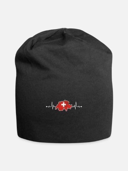 Switzerland - Jersey Beanie - black