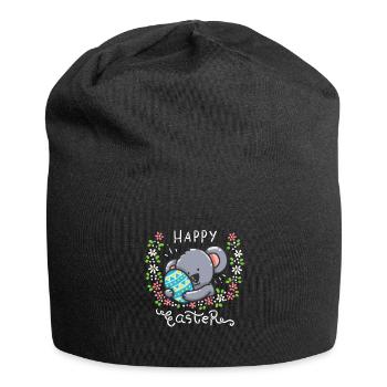 Ostern - Koala - Koalabär - Koalafans - Osterfest - Jersey-Beanie - Schwarz - Vorne