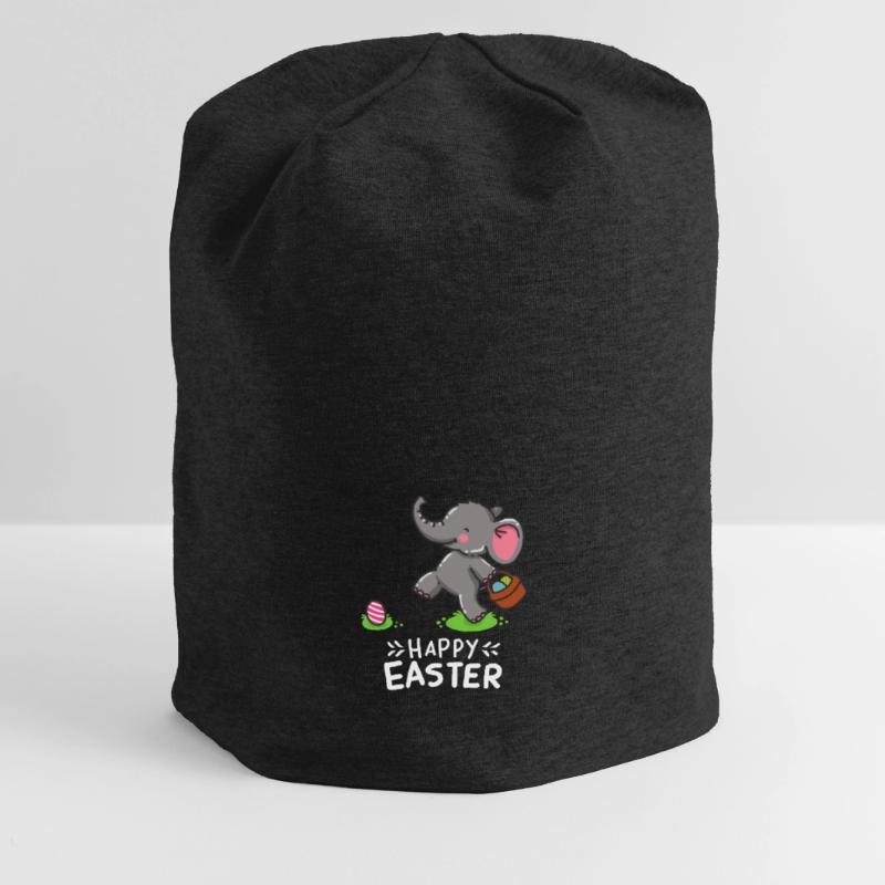 Elephant - Elephants - Easter - Happy Easter Jersey Beanie