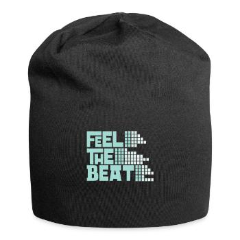 Feel the beat - Jersey Beanie - black - Front