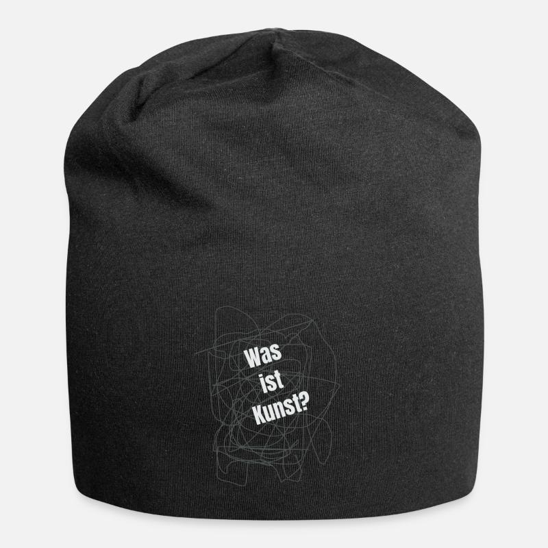 Was ist Kunst 0143 - Jersey-Beanie - Schwarz