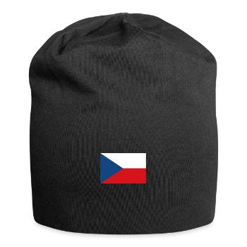 République tchèque drapeau drapeau tchèque bière de Prague UE - Bonnet en jersey - noir - Devant