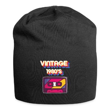 Musik 80er Jahre - Jersey-Beanie - Schwarz - Vorne