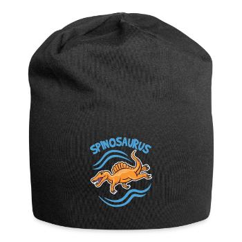 Dinosaurier Spinosaurus Comic Logo Schwimmer Dino - Jersey-Beanie - Schwarz - Vorne