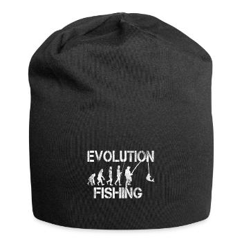 Angeln Fischen Angelhacken Evolution - Jersey-Beanie - Schwarz - Vorne