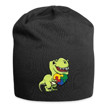 Dinosaures de l'autisme - Bonnet en jersey - noir - Devant