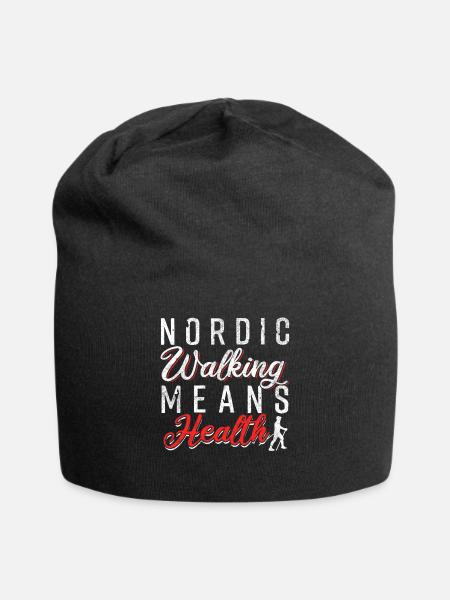 Nordic Walking - Jersey-Beanie - Schwarz