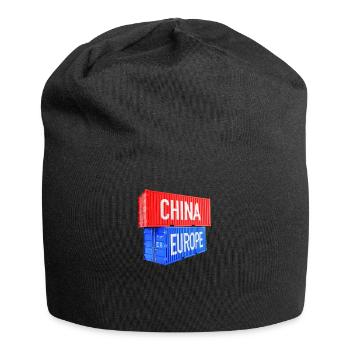Europe and China Containers - Euro, EU, World - Jersey Beanie - black - Front