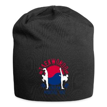 Arts martiaux de taekwondo - Bonnet en jersey - noir - Devant