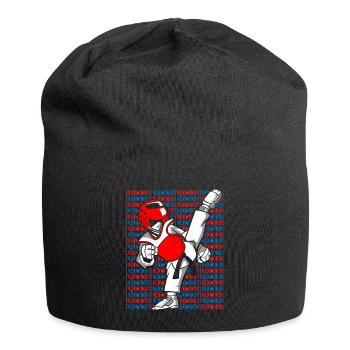 Taekwondo - Jersey-Beanie - Schwarz - Vorne