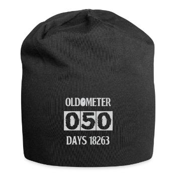 50 oldometer birthday - birthday - Jersey Beanie - black - Front