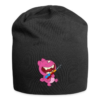 Coole Wasserpistole und Monster für den Sommer - Jersey-Beanie - Schwarz - Vorne