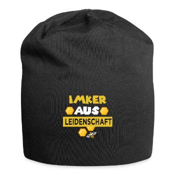Beekeeper Gift - Beekeeper with passion - Jersey Beanie - black - Front
