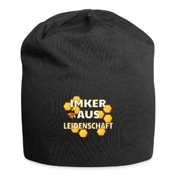 Beekeeper Gift - Beekeeper with passion - Jersey Beanie - black - Front