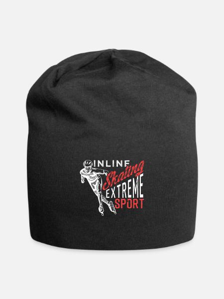 Inline Skaten Rollschuhfahren Inliner Lustig - Jersey-Beanie - Schwarz