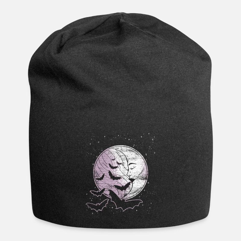 Fledermaus Nacht - Jersey-Beanie - Schwarz