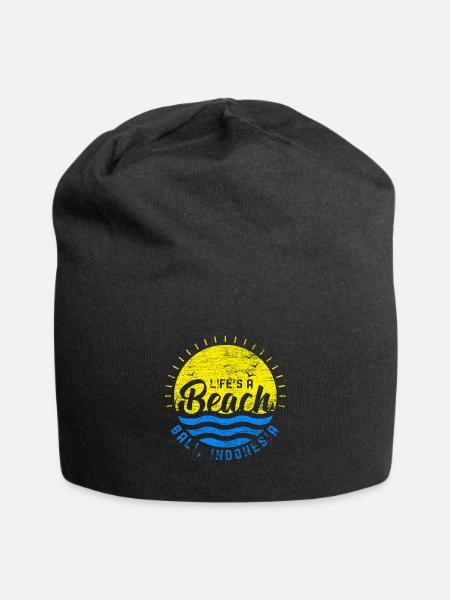 Bali - Jersey-Beanie - Schwarz