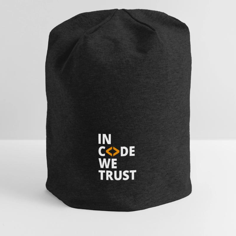 In code we trust programmer Geek Coding Nerd Jersey Beanie