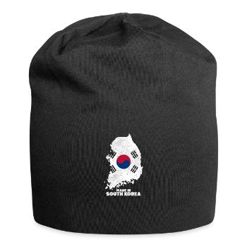 Südkorea Land Asien - Jersey-Beanie - Schwarz - Vorne