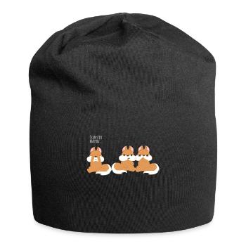 Eichhörnchen Eichkätzchen - Speak no evil - Jersey-Beanie - Schwarz - Vorne