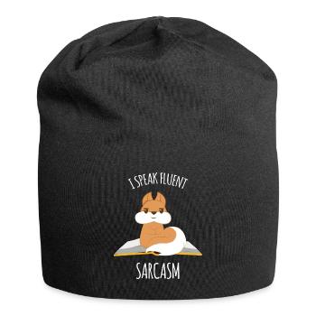 Eichhörnchen - Sarkasmus - Eichkätzchen - Geschenk - Jersey-Beanie - Schwarz - Vorne