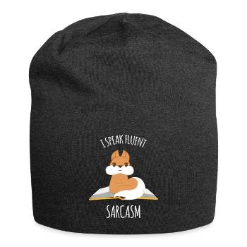 Eichhörnchen - Sarkasmus - Eichkätzchen - Geschenk - Jersey-Beanie - Anthrazit - Vorne