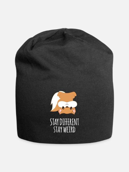 Squirrel - Be different - squirrel - Jersey Beanie - black