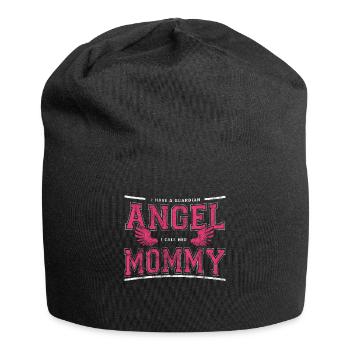 Schutzengel Mami - Jersey-Beanie - Schwarz - Vorne