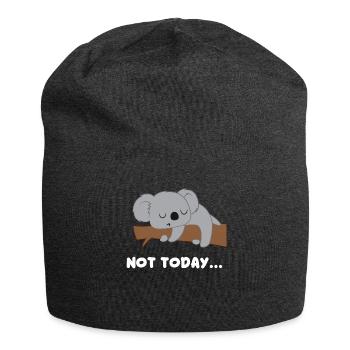 Koala - Koala Bär - Koalabär - Not today - Jersey-Beanie - Anthrazit - Vorne