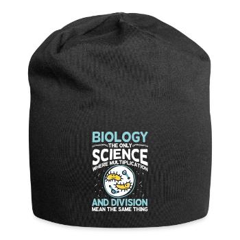Biologie la seule reproduction de cellules amusantes de Science - Bonnet en jersey - noir - Devant