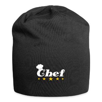 Chefkoch - Jersey-Beanie - Schwarz - Vorne