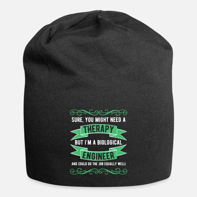 Biological Engineer Bioengineering Biologie Beruf - Jersey-Beanie - Schwarz
