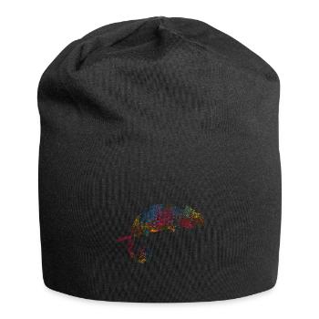 Chamäleon Farben - Jersey-Beanie - Schwarz - Vorne