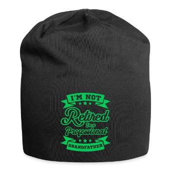 Oppa Geschenk - Jersey-Beanie - Schwarz - Vorne