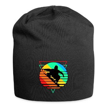 Snowboarding Snowboarder Snowboard Snowboardurlaub - Jersey-Beanie - Schwarz - Vorne