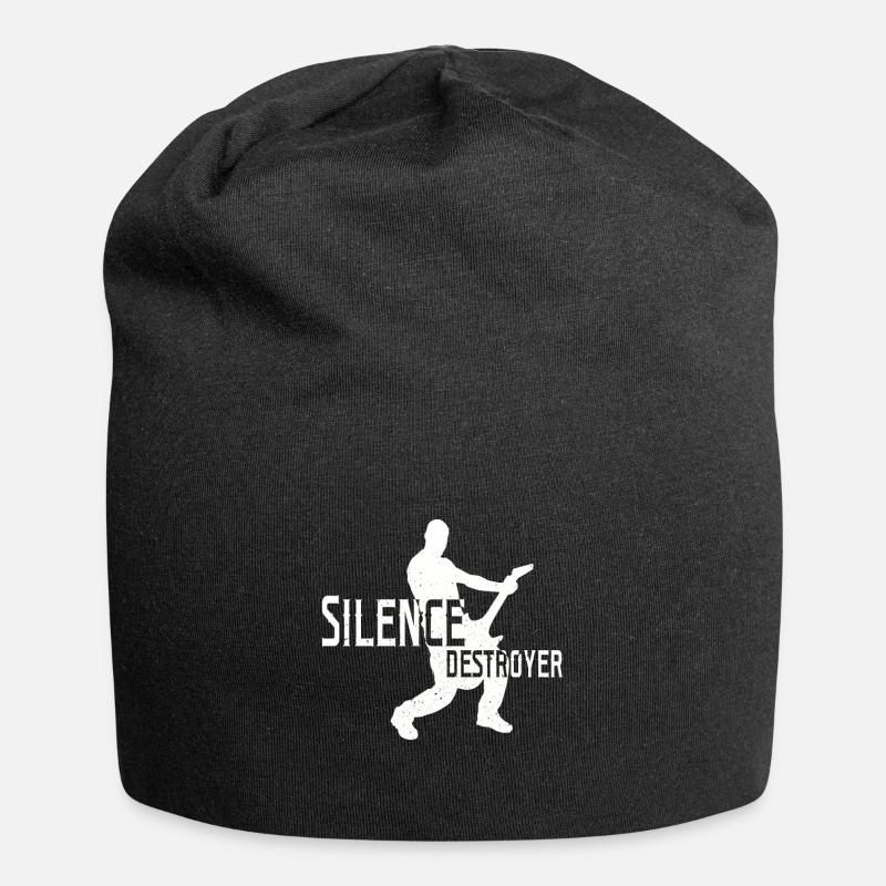 E-Gitarre elektrische Gitarre - Jersey-Beanie - Schwarz