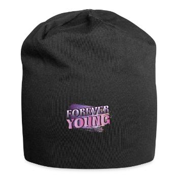 Forever young, who does not know the wish - Jersey Beanie - black - Front