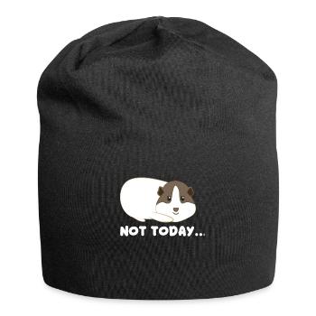 Cochon d'Inde - cobayes - humeur - paresseux - Bonnet en jersey - noir - Devant
